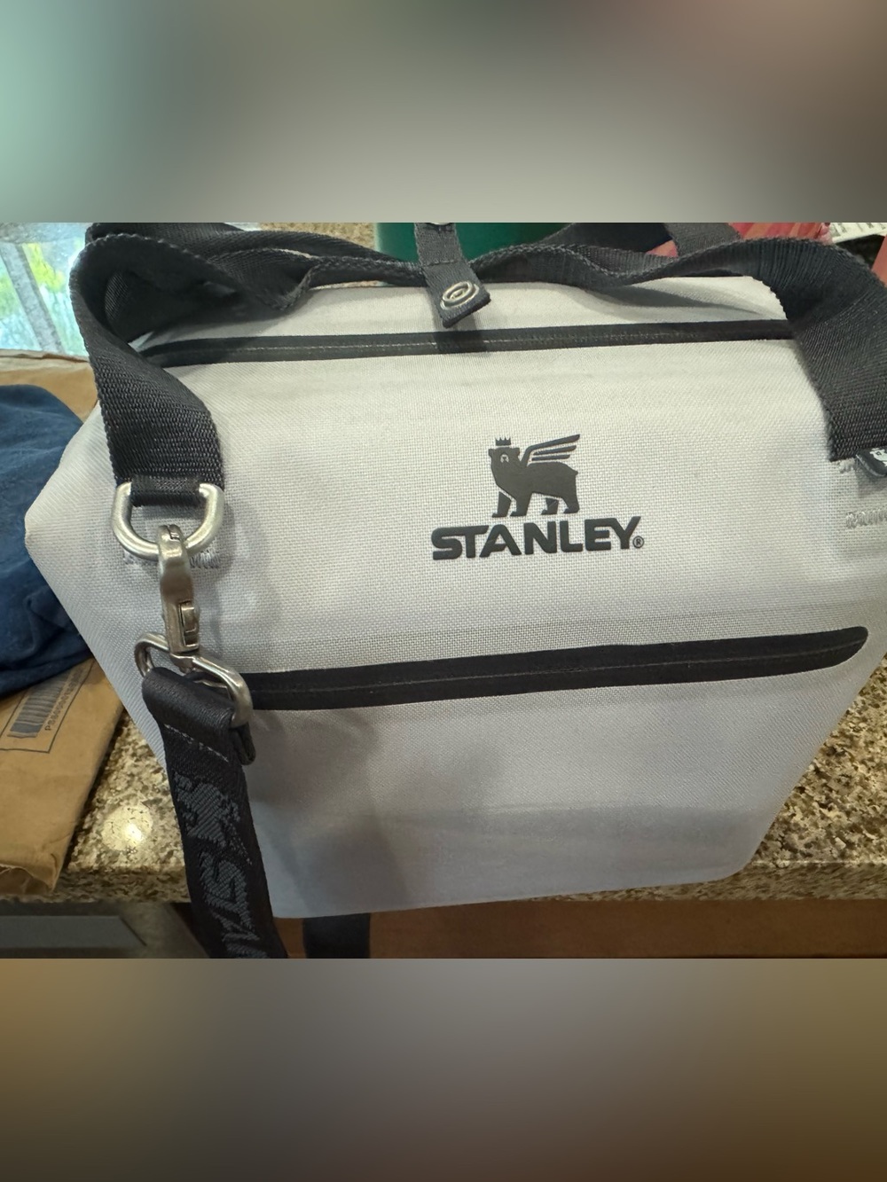 Stanley light purple and dark gray lunch  Cooler Bag